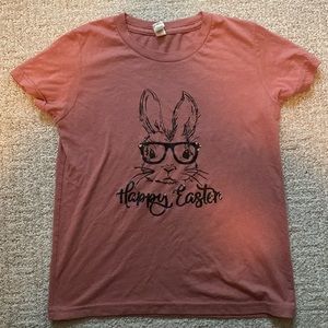Pink bunny hoppy Easter t shirt